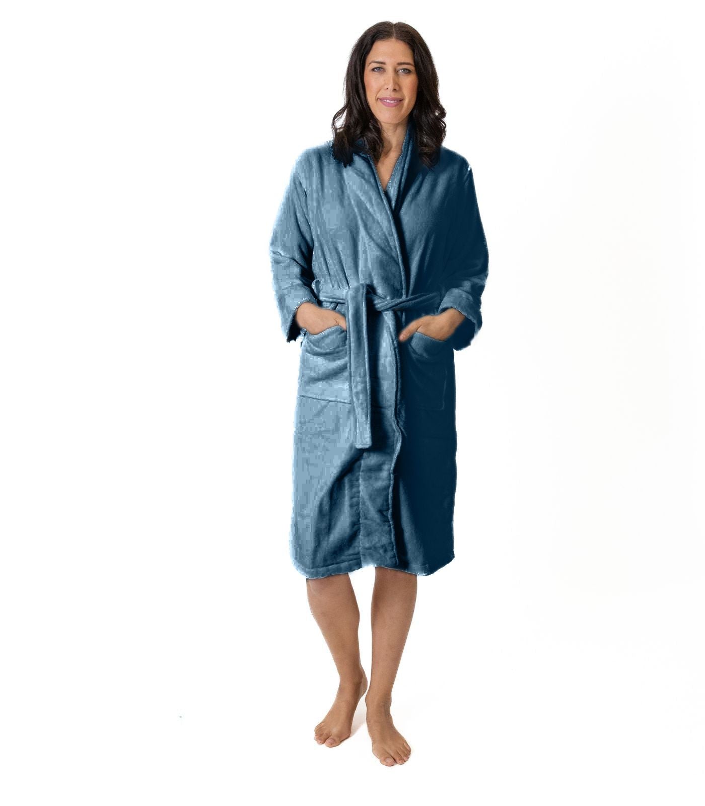 Bhumi Organic Cotton - Spa Robe - Indian Teal