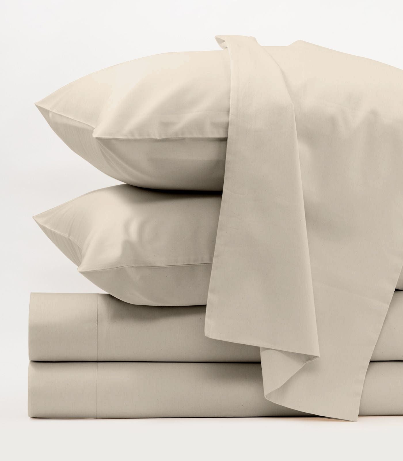 Bhumi Organic Cotton - Sateen Sheet Set - Oatmeal