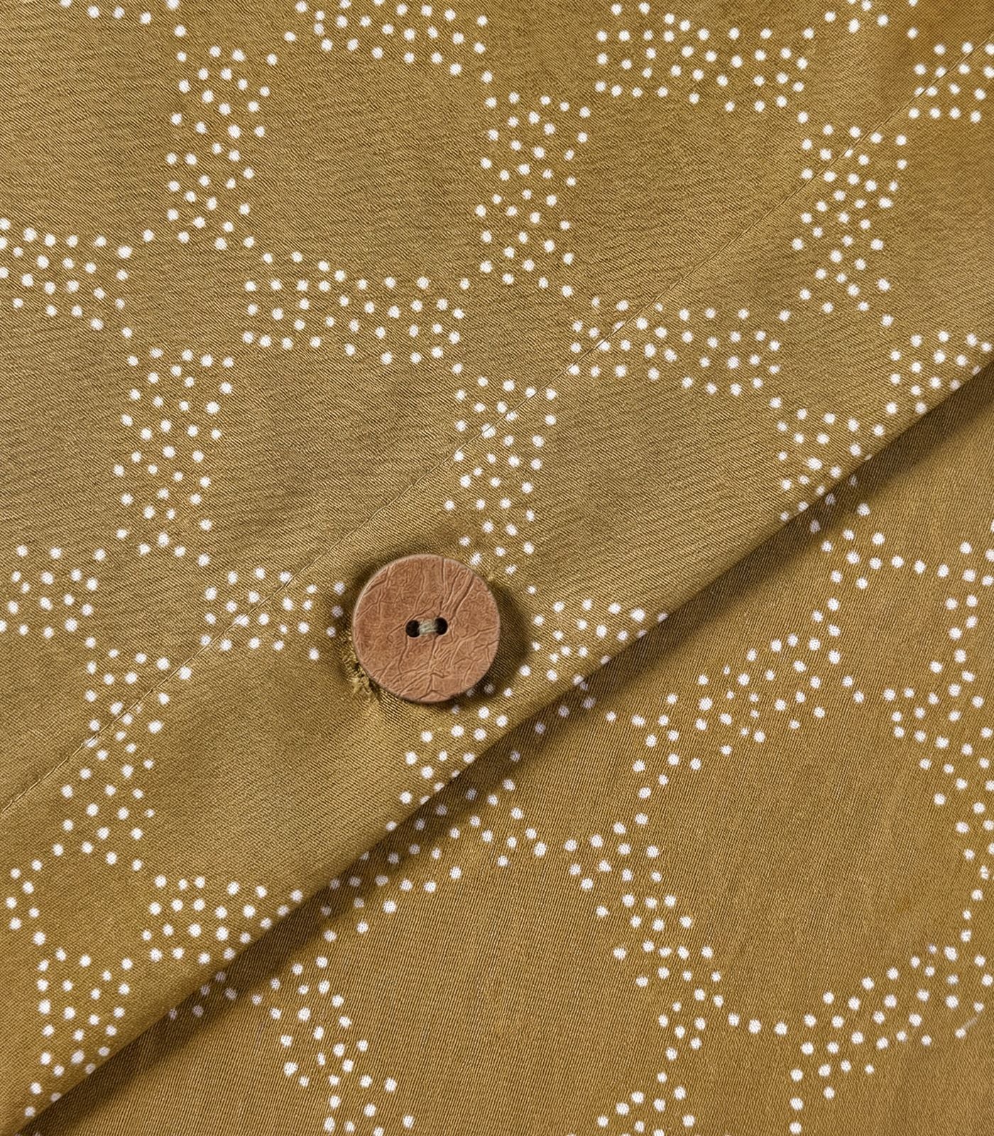 Percale Quilt Cover Set - Limited Edition - Large Dot Pine