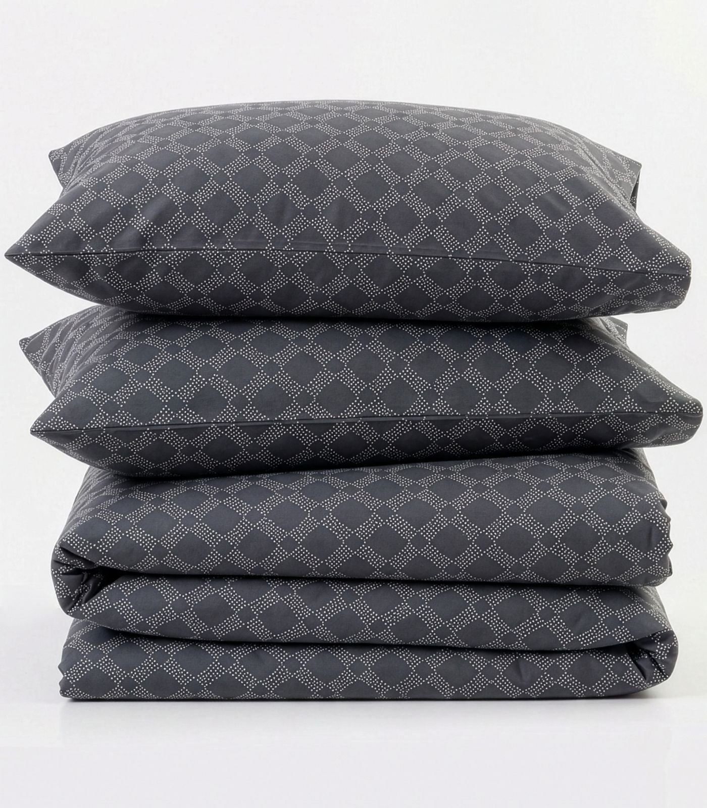 Percale Quilt Cover Set - Limited Edition - Large Dot Slate