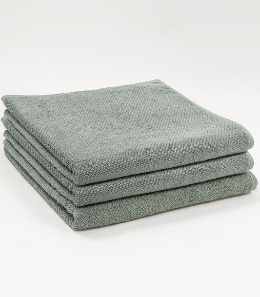 Bhumi Organic Cotton - Dry Off In Style Twill Bath Towel (3 Pack) - Sage