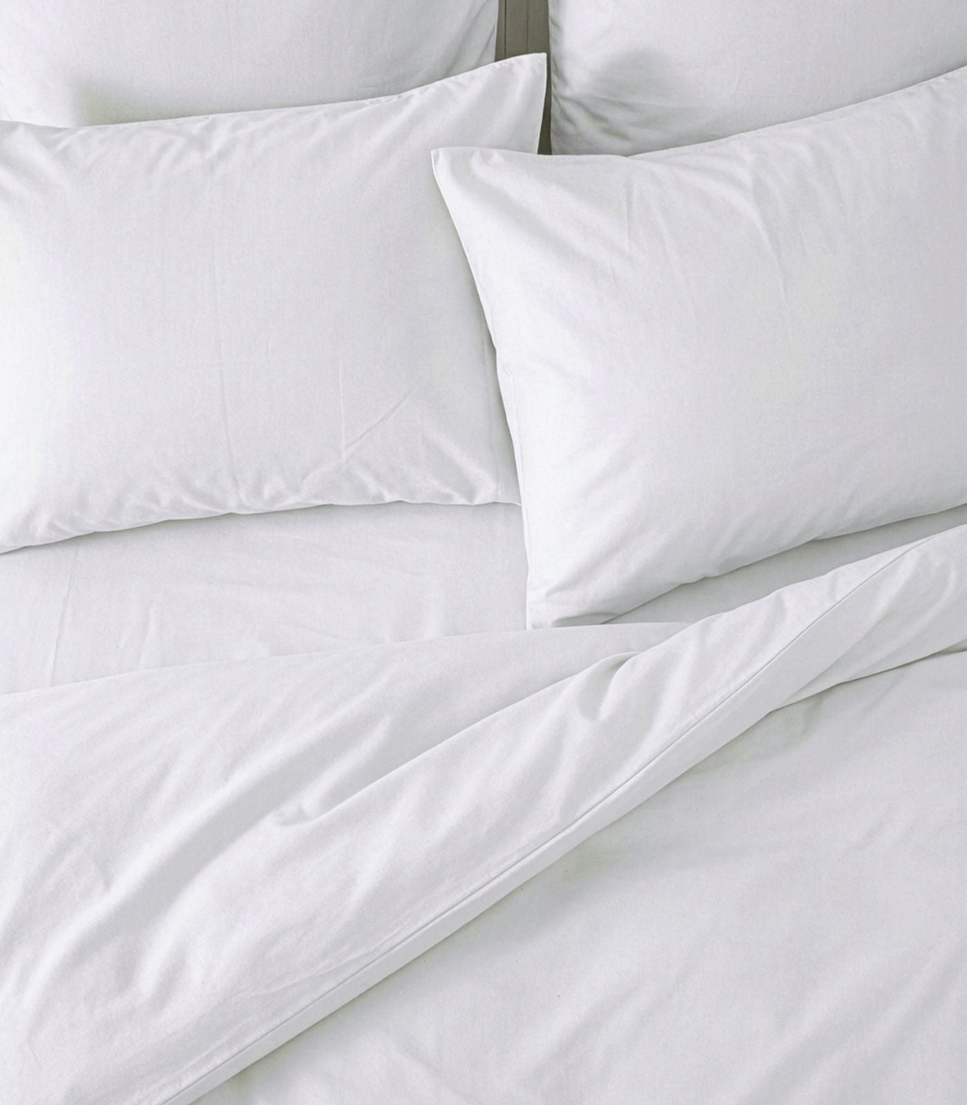 Bhumi Organic Cotton - Sateen Plain Quilt Cover - White