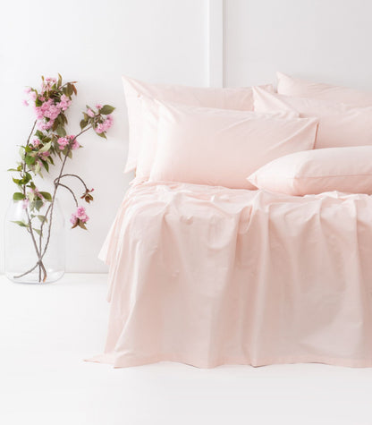 Bhumi Organic Cotton - Sateen Sheet Set - Light Pink