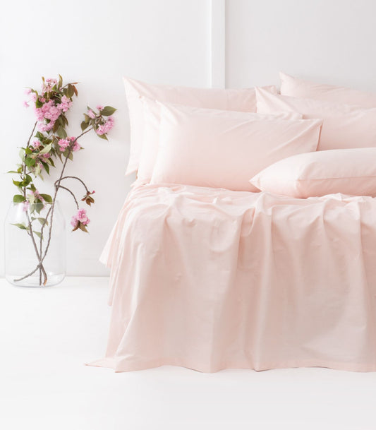 Bhumi Organic Cotton - Sateen Sheet Set - Light Pink