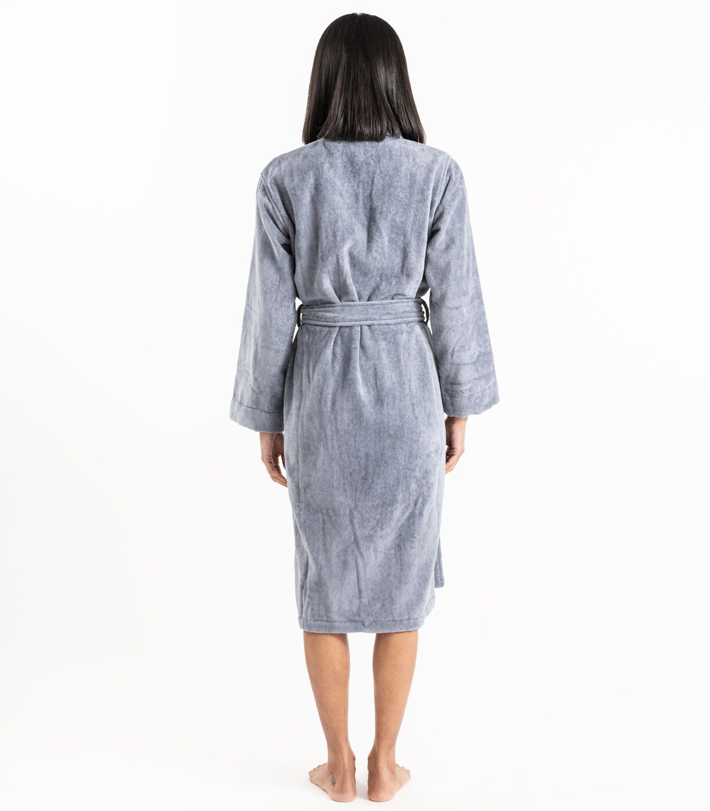 Bhumi Organic Cotton - Spa Robe - Granite Blue