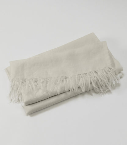 Bhumi Organic Cotton- Linen Throw - Ice