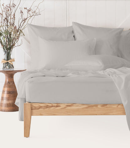Bhumi Organic Cotton - Sateen Sheet Set - Stone