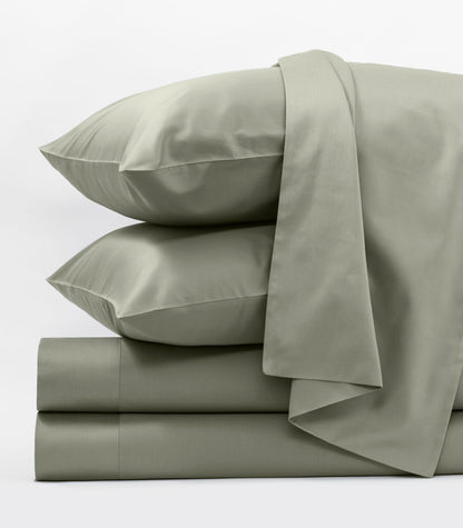 Bhumi Organic Cotton - Sateen Plain Quilt Cover - Lily