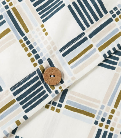 Percale Quilt Cover Set - Limited Edition - Plaid Cream