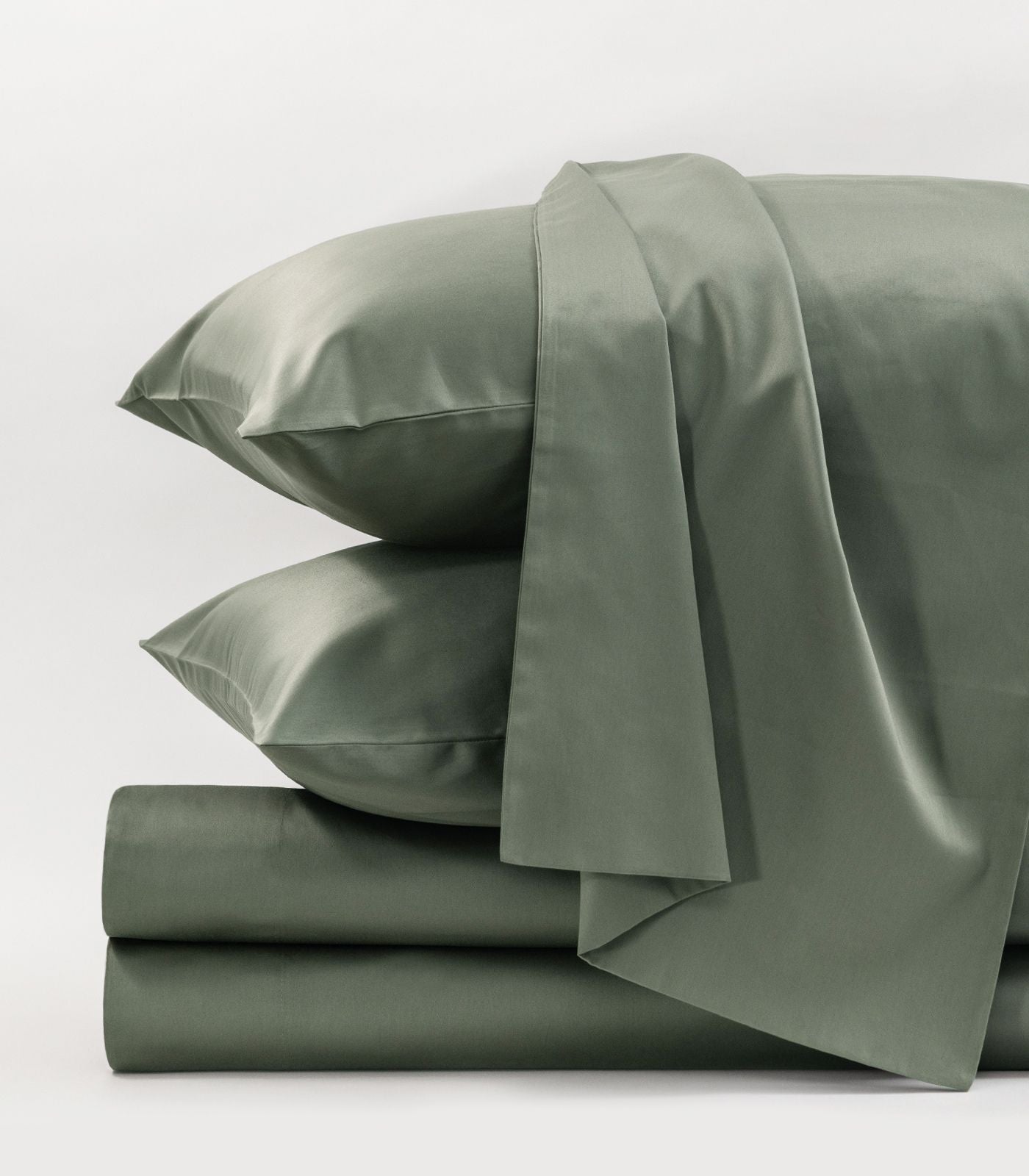 Bhumi Organic Cotton - Sateen Sheet Set - Eucalyptus