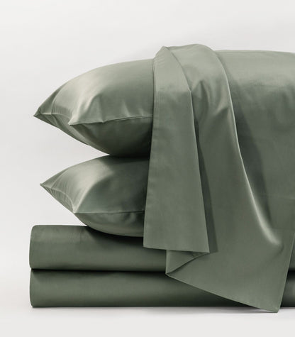 Bhumi Organic Cotton - Sateen Sheet Set - Eucalyptus