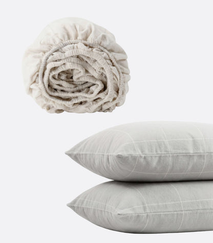 Organic Cotton Flannelette Starter Bundle - Windowpane
