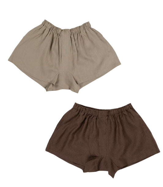 Linen Boxy Lounge Shorts (2 Pack)