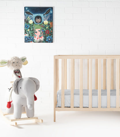 Bhumi Organic Cotton - Fitted Cot Sheet - Last Chance - Glacier