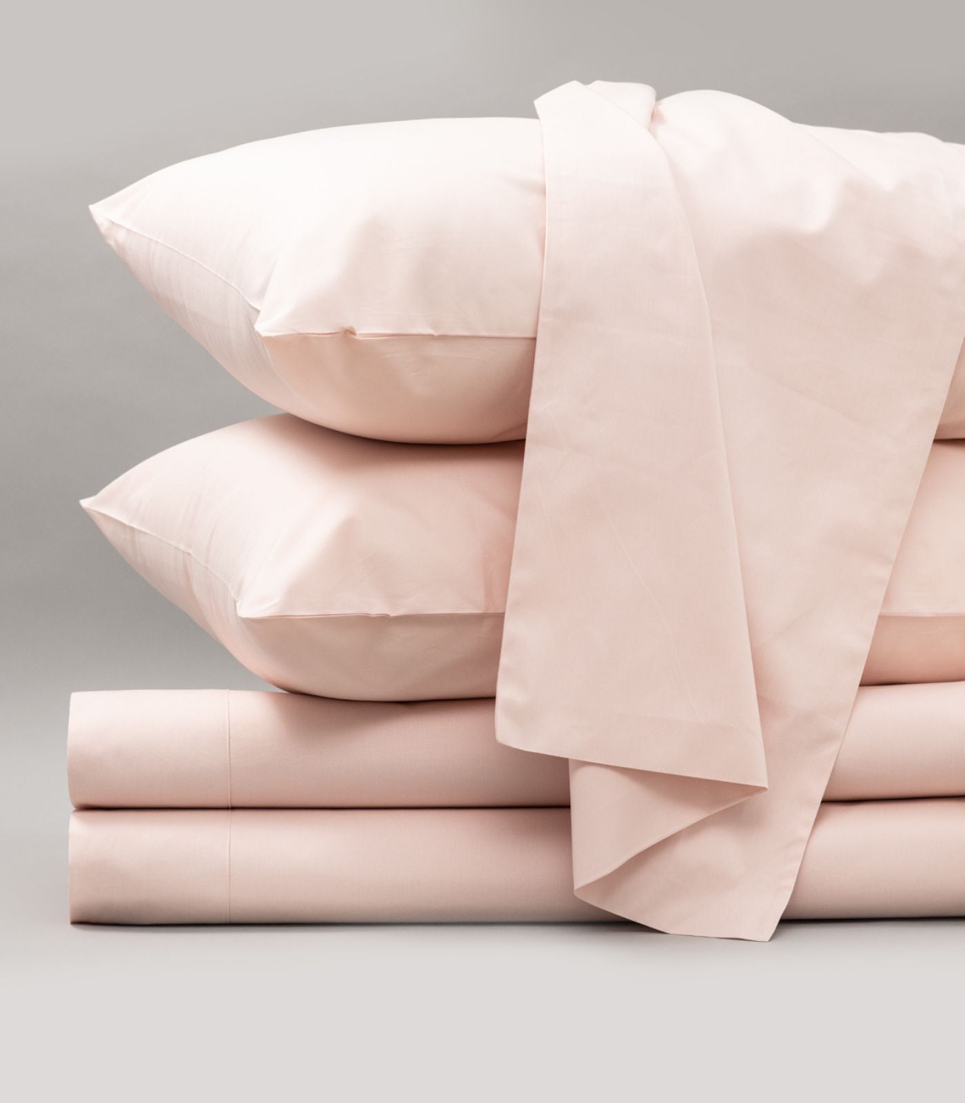 Bhumi Organic Cotton - Sateen Sheet Set - Light Pink