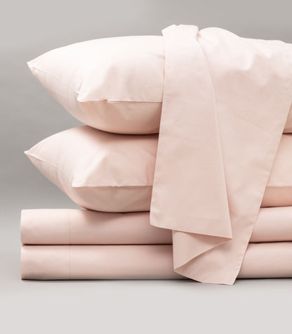 Bhumi Organic Cotton - Sateen Sheet Set - Light Pink