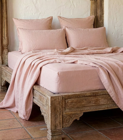Linen Sheet Set - Terracotta Blush