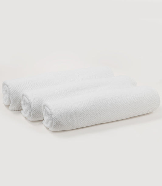 Bhumi Organic - Divinely Plush Twill Bath Sheet (3 Pack) - White