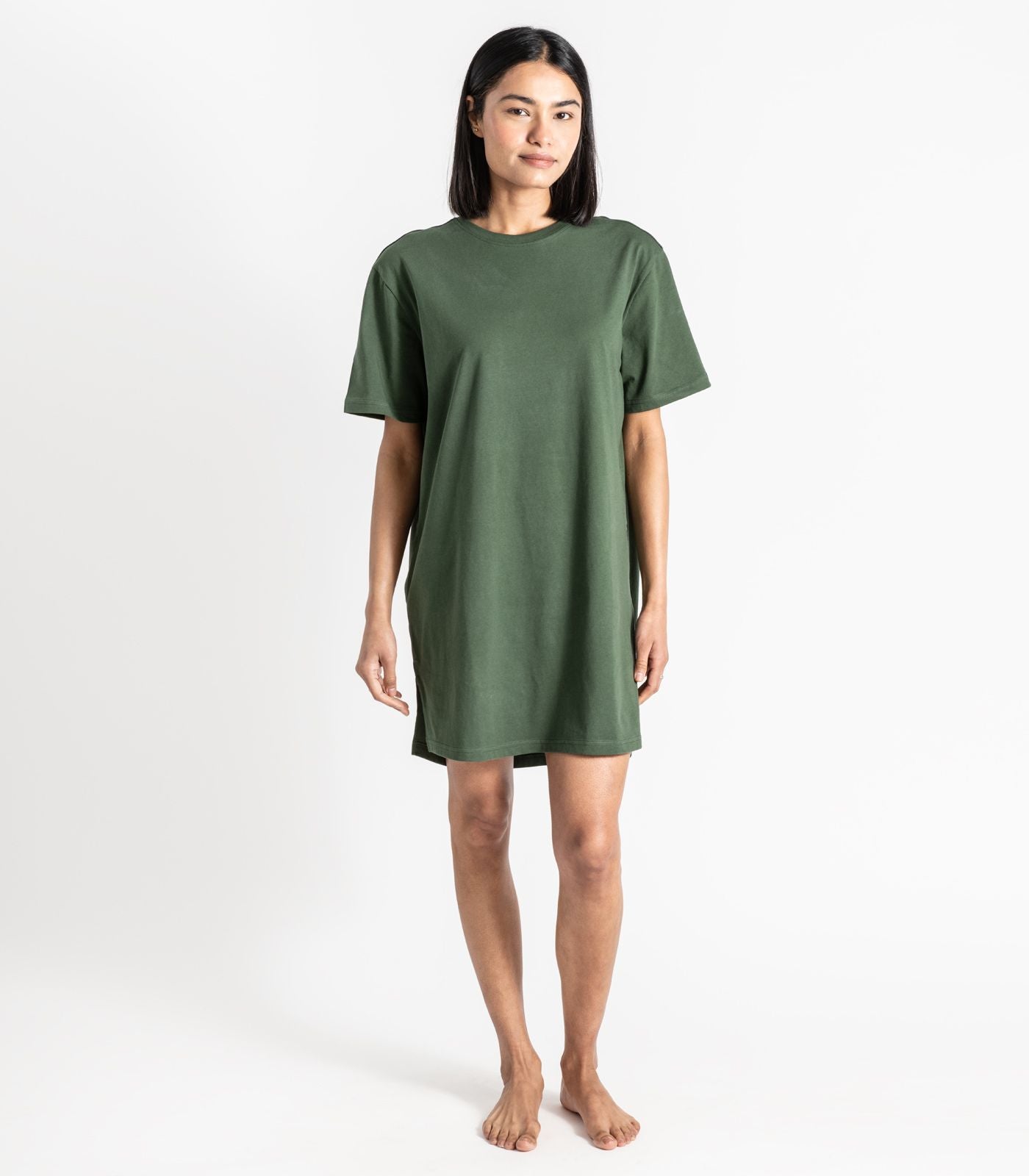 Bhumi Organic Cotton - Jersey Knit Sleep Tee - Kombu Green