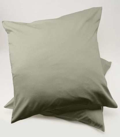 Bhumi Organic Cotton - Sateen Pillow Cases (pair) - European - Eucalyptus