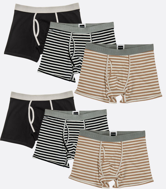 Bhumi Organic Cotton - The Original Trunks (6 Pack)