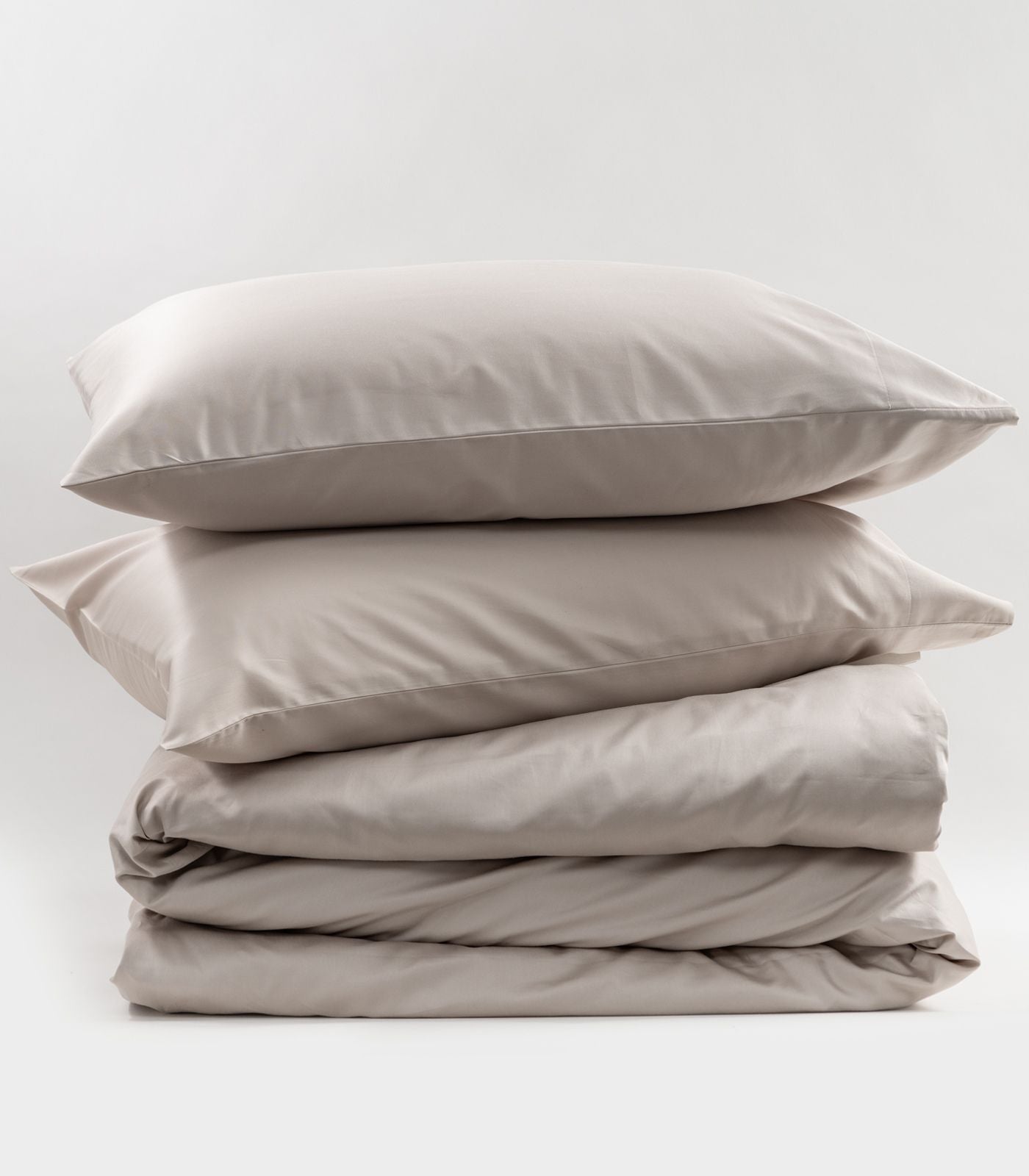 Bhumi Organic Cotton - Sateen Plain Quilt Cover Set - Luxe
