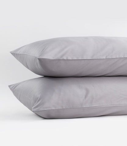 Bhumi Organic Cotton - Sateen Pillow Cases (Pair) - Pewter