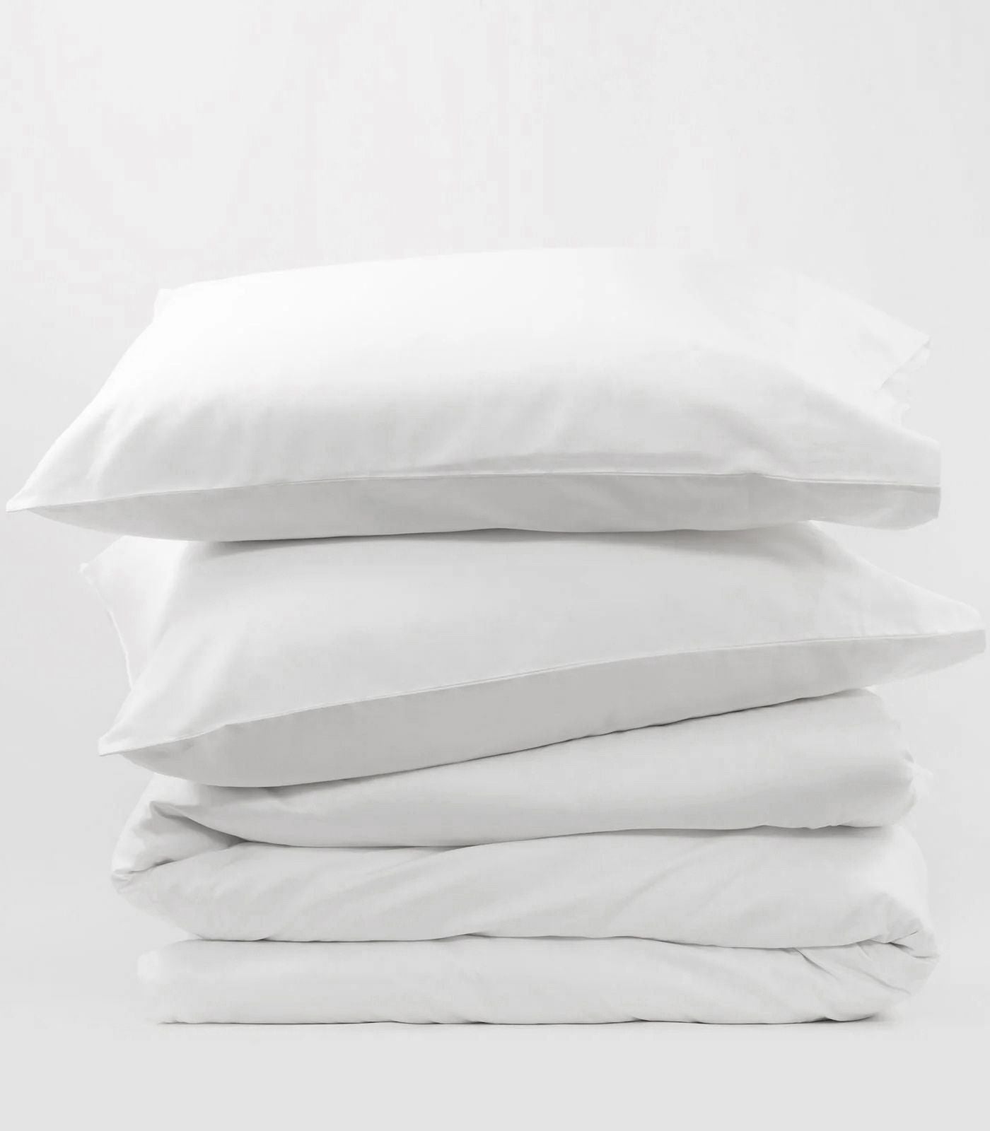 Bhumi Organic Cotton - Sateen Plain Quilt Cover - White