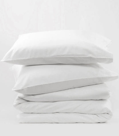 Bhumi Organic Cotton - Sateen Plain Quilt Cover - White