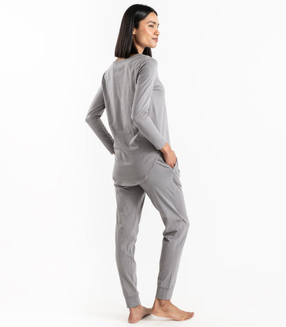 Bhumi Organic Cotton - Jersey Knit Long PJ Set - Titanium