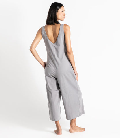 Bhumi Organic Cotton - Jersey Knit Jumpsuit - Titanium