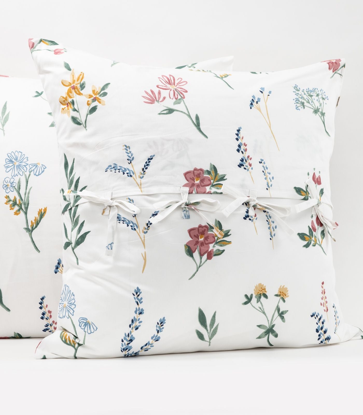 Bhumi Organic Cotton - European - Sateen Pillow Cases (pair) - Printed - Floral Burst