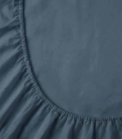 Bhumi Organic Cotton - Fitted Cot Sheet - Orion Blue