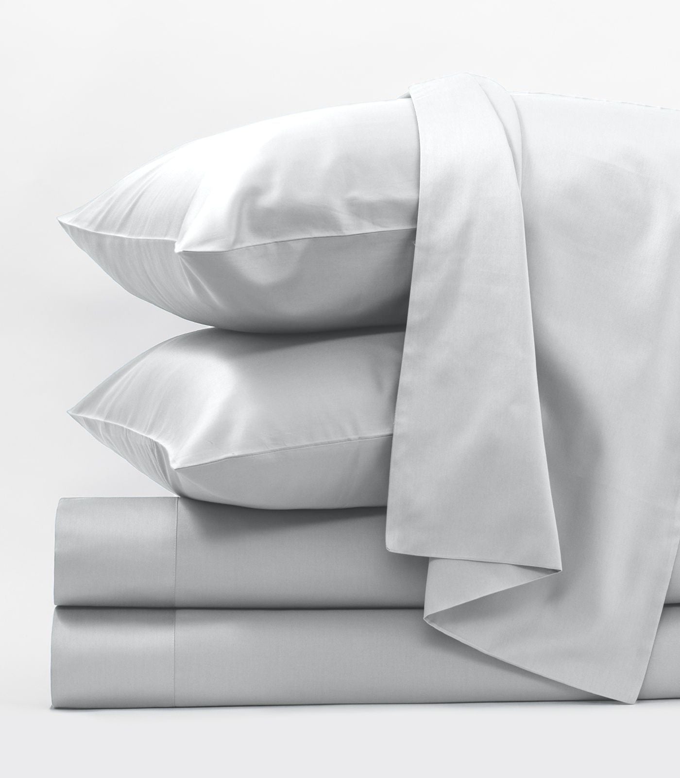 Bhumi Organic Cotton - Sateen Sheet Set - Glacier