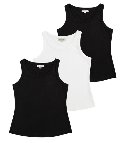 Bhumi Organic Cotton - Singlet Top (3 Pack)