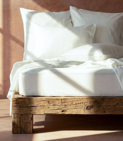 Bhumi Organic Cotton - Sateen Sheet Set - White
