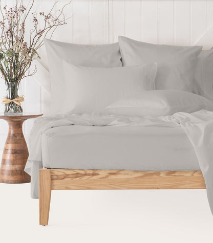 Bhumi Organic Cotton - Sateen Sheet Set - Stone