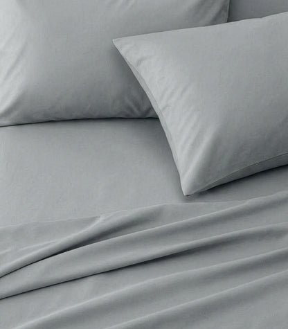 Bhumi Organic Cotton - Flat - Percale Sheet - Sky Blue