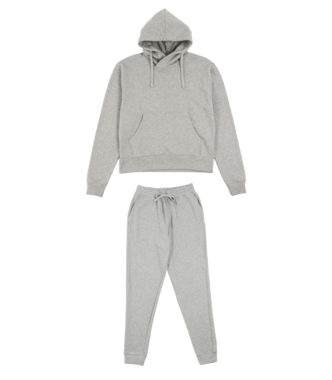 Bhumi Organic Cotton - Track Pant and Hoodie (Women) - Light Grey Melange
