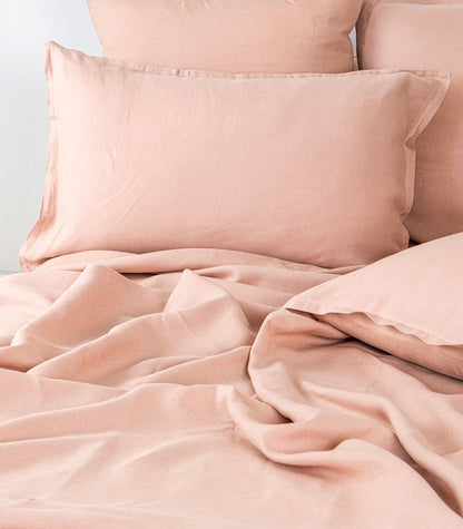 Linen Sheet Set - Terracotta Blush