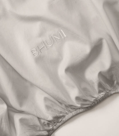 Bhumi Organic Cotton - Sateen Sheet Set - Stone