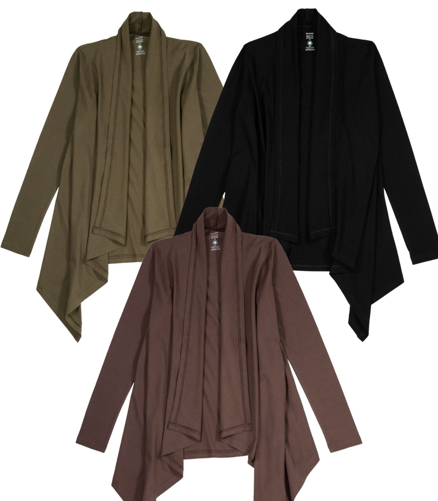 Bhumi Organic Cotton - Flowing Cardigan (3 Pack)