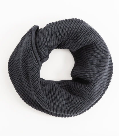 Bhumi Organic Cotton - Infinity Chunky Knit Bubble Scarf - Charcoal