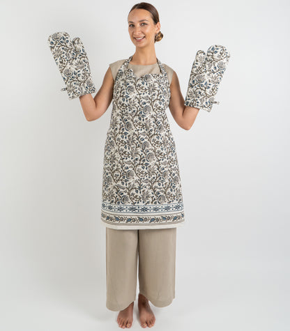 Kalamkari Apron & Oven Mitt