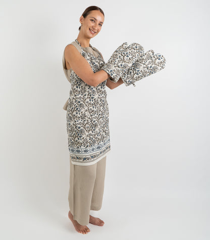 Kalamkari Apron & Oven Mitt