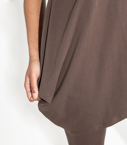 Asymmetrical Tank Top - Chocolate Martini