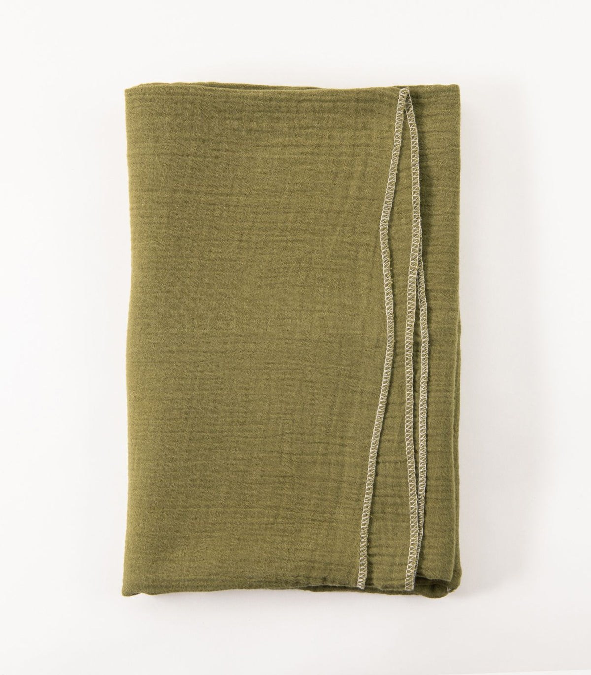 Organic Cotton Baby Muslin Wrap - Olive