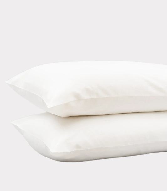 Bhumi Organic Cotton - Percale Pillow Cases (Pair) - White