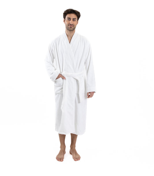 Bhumi Organic Cotton - Spa Robe - White