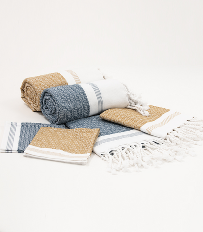 Bhumi Organic Cotton - Khadi Bath Sheet - Golden Turmeric